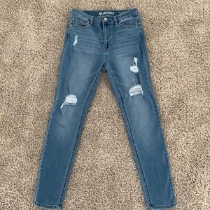 High waist skinny jeans / blue spice / size 5